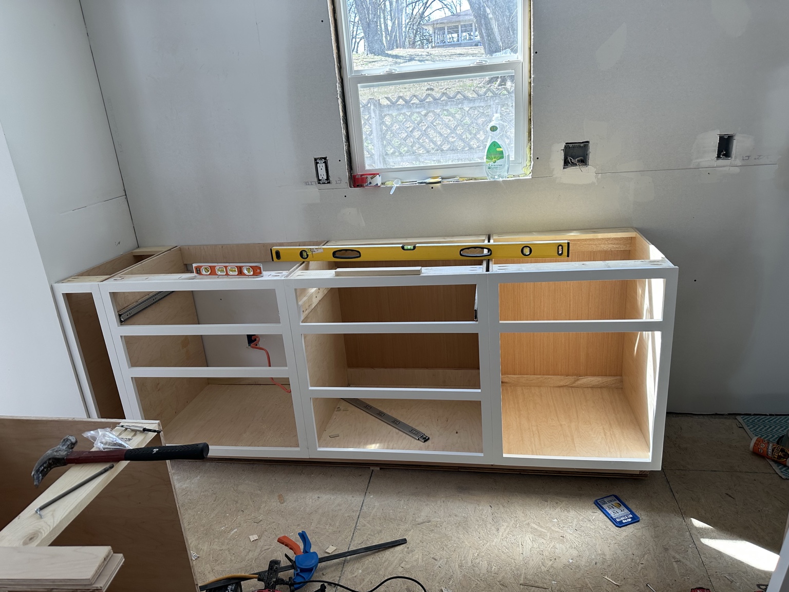 Base cabinets and face frames