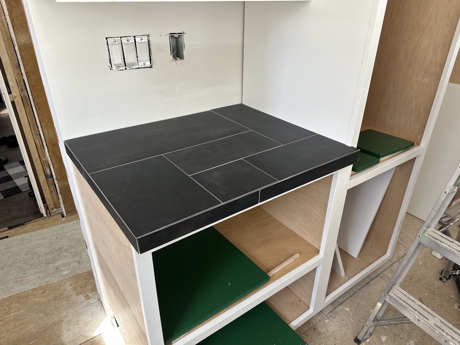 Countertop and cabinet detail